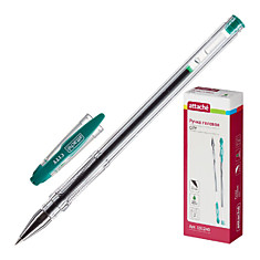 Ручка гелевая Attache City зеленая, толщина линии 0,5 мм (131240)