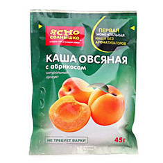 Каша Ясно солнышко овсяная с абрикосом, 45г