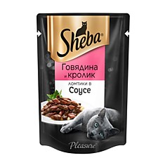 Корм для  кошек Шеба говядина в соусе пауч, 75г