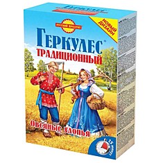 Геркулес Традиционный овсяные хлопья, Русский продукт, 500г