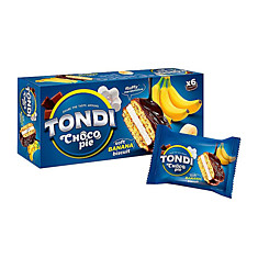 Пирожное Тонди Choco Pie банановый, 180г, 6шт