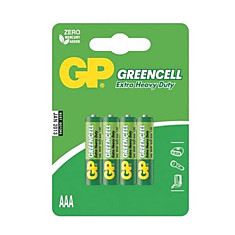 Батарейка GP Greencell AAA, R03, 4шт