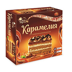 Торт Карамелия с карамельной начинкой и фундуком, 660г