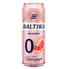 Пиво безалкогольное Балтика Грейпфрут, 0,33л, ж/б