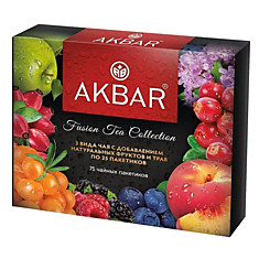 Набор чая Акбар, 3 вида по 25 пакетиков