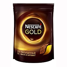 Кофе Нескафе Голд растворимый сублимированный (пакет), 130г