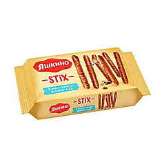 Печенье STIX, палочки в мол.шоколаде, KDV, 130г