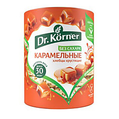 Хлебцы Dr Korner кукурузно-рисовые Карамельные, 90г