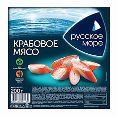 Крабовое мясо Русское Море, 200г