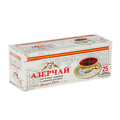 Чай Азерчай черный байховый с ароматом бергамота, 25пак