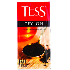 Чай Тесс Цейлон черный, 25 пакетиков