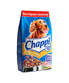 Корм сухой Чаппи для собак Мясное изобилие с овощами и травами, 2.5кг