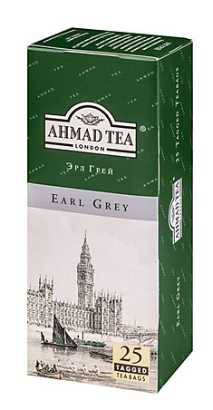Чай Ахмад Эрл Грей черный с бергамотом, 25 пакетиков