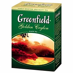 Чай Гринфилд Golden Ceylon черный крупнолистовой, 100г