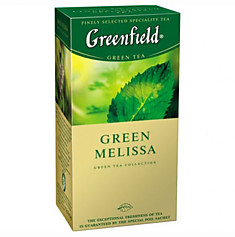 Чай зеленый Гринфилд Green Melissa, 25 пакетиков