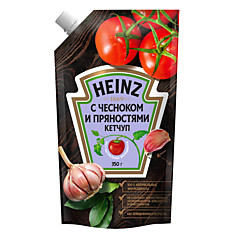 Кетчуп Heinz с чесноком и пряностями (с дозатором), 320г