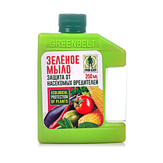Зеленое мыло - защита от насекомых-вредителей, жидкое, 250мл