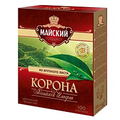 Чай Майский Корона Российской Империи черный, 100 пакетиков