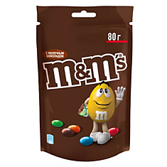 Драже M&M's с молочным шоколадом, 80г