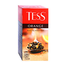 Чай Тесс Оранж черный с цедрой апельсина, 25 пакетиков
