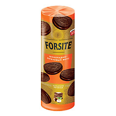 Печенье Forsite сэндвич шоколадно-ореховый вкус KDV, 220г