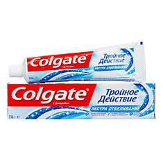 Зубная паста Colgate Тройное действие Экстра отбеливание, 154г