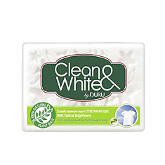 Мыло хозяйственное Duru Clean&White, отбеливающее, 2х120г