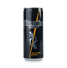 Напиток безалкогольный Adrenalin Rush энергетический, 0,25л (черный)