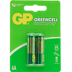 Батарейка GP Greencell AA, R6, 2шт
