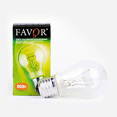 Лампа FAVOR накаливания 60Вт Е27, груша